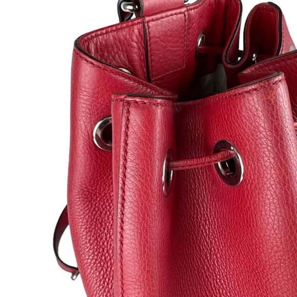 GUCCI Red Leather Backpack main image 11